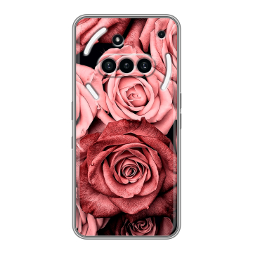 Силиконовый чехол на Nothing Phone (3a) с принтом Цветы розы Силиконовый чехол на Nothing Phone (3a) с принтом Цветы розы
