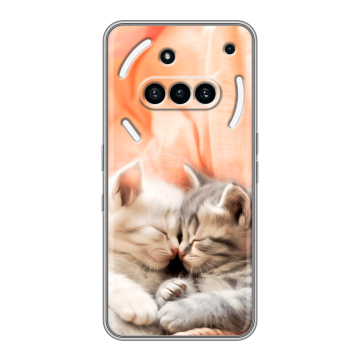 Силиконовый чехол на Nothing Phone (3a) с принтом Котята Силиконовый чехол на Nothing Phone (3a) с принтом Котята