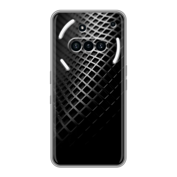 Силиконовый чехол на Nothing Phone (3a) с принтом Текстура металла