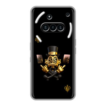 Силиконовый чехол на Nothing Phone (3a) с принтом Золотой скрудж макдак