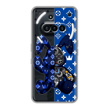 Силиконовый чехол на Nothing Phone (3a) с принтом Луи робот Силиконовый чехол на Nothing Phone (3a) с принтом Луи робот