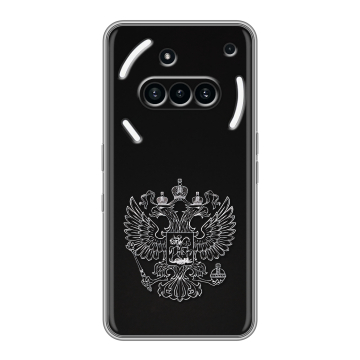Силиконовый чехол на Nothing Phone (3a) с принтом Герб России
