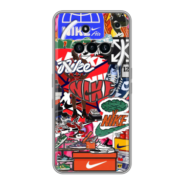 Силиконовый чехол на Nothing Phone (3a) с принтом Найк Nike яркий Силиконовый чехол на Nothing Phone (3a) с принтом Найк Nike яркий