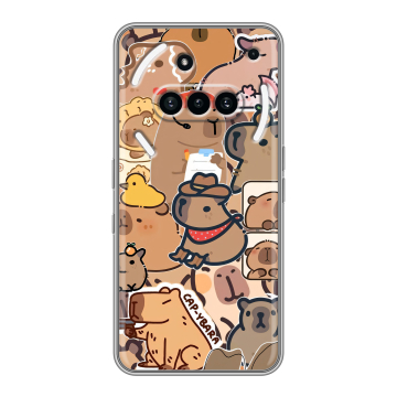 Силиконовый чехол на Nothing Phone (3a) с принтом капибара Силиконовый чехол на Nothing Phone (3a) с принтом капибара