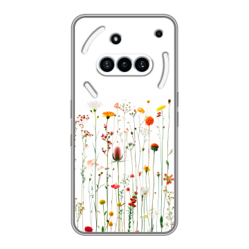 Силиконовый чехол на Nothing Phone (3a) с принтом цветы Силиконовый чехол на Nothing Phone (3a) с принтом цветы