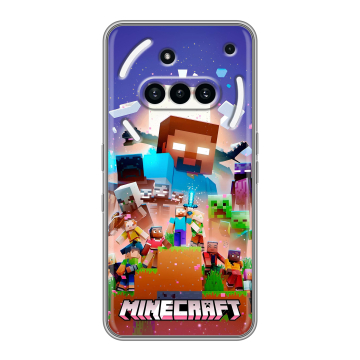 Силиконовый чехол на Nothing Phone (3a) с принтом Майнкрафт Minecraft Силиконовый чехол на Nothing Phone (3a) с принтом Майнкрафт Minecraft