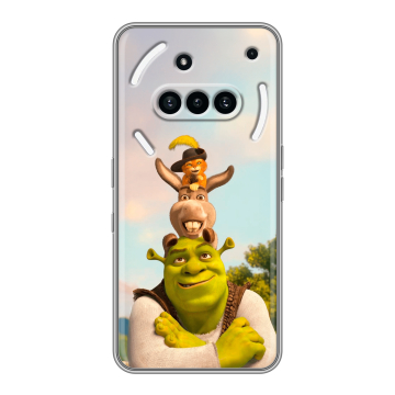Силиконовый чехол на Nothing Phone (3a) с принтом Шрек Shrek Силиконовый чехол на Nothing Phone (3a) с принтом Шрек Shrek