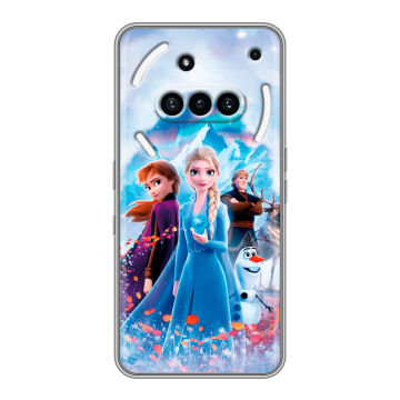 Силиконовый чехол на Nothing Phone (3a) с принтом Холодное сердце Frozen