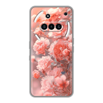 Силиконовый чехол на Nothing Phone (3a) с принтом Розы цветы