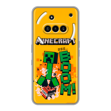 Силиконовый чехол на Nothing Phone (3a) с принтом Майнкрафт Minecraft Силиконовый чехол на Nothing Phone (3a) с принтом Майнкрафт Minecraft
