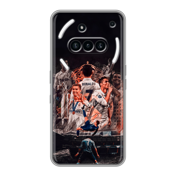 Силиконовый чехол на Nothing Phone (3a) с принтом Реал Роналдо Real Ronaldo
