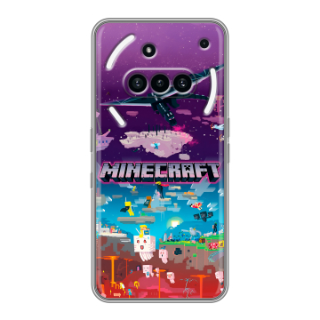 Силиконовый чехол на Nothing Phone (3a) с принтом Майнкрафт Minecraft Силиконовый чехол на Nothing Phone (3a) с принтом Майнкрафт Minecraft