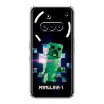 Силиконовый чехол на Nothing Phone (3a) с принтом Майнкрафт Minecraft Силиконовый чехол на Nothing Phone (3a) с принтом Майнкрафт Minecraft