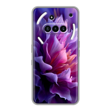 Силиконовый чехол на Nothing Phone (3a) с принтом женский цветы