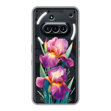 Силиконовый чехол на Nothing Phone (3a) с принтом Цветы орхидеи Силиконовый чехол на Nothing Phone (3a) с принтом Цветы орхидеи
