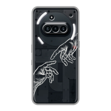 Силиконовый чехол на Nothing Phone (3a) с принтом Сотворение мира Силиконовый чехол на Nothing Phone (3a) с принтом Сотворение мира