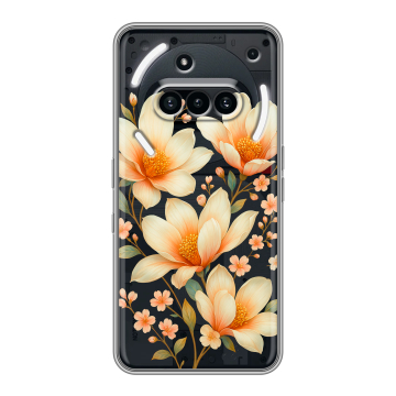 Силиконовый чехол на Nothing Phone (3a) с принтом Цветы Силиконовый чехол на Nothing Phone (3a) с принтом Цветы