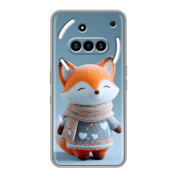 Силиконовый чехол на Nothing Phone (3a) с принтом Лиса Силиконовый чехол на Nothing Phone (3a) с принтом Лиса
