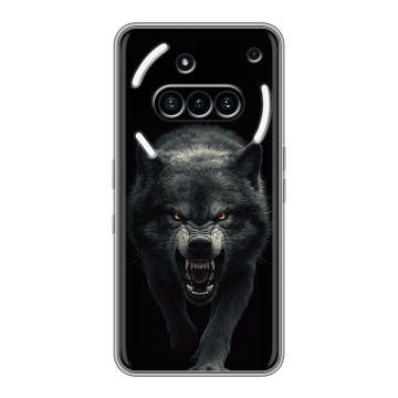 Силиконовый чехол на Nothing Phone (3a) с принтом Волк