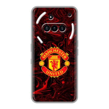 Силиконовый чехол на Nothing Phone (3a) с принтом Manchester United Силиконовый чехол на Nothing Phone (3a) с принтом Manchester United