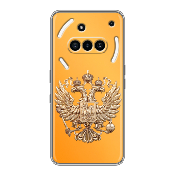Силиконовый чехол на Nothing Phone (3a) с принтом Герб Флаг России Силиконовый чехол на Nothing Phone (3a) с принтом Герб Флаг России