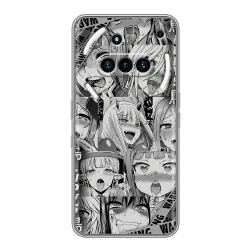 Силиконовый чехол на Nothing Phone (3a) с принтом Ahegao Ахегао Аниме Силиконовый чехол на Nothing Phone (3a) с принтом Ahegao Ахегао Аниме