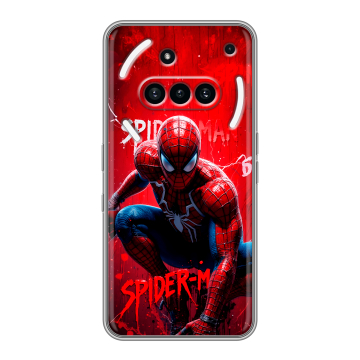 Силиконовый чехол на Nothing Phone (3a) с принтом Spiderman Человек паук Силиконовый чехол на Nothing Phone (3a) с принтом Spiderman Человек паук