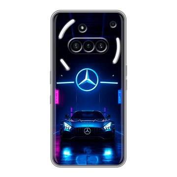 Силиконовый чехол на Nothing Phone (3a) с принтом Mercedes Мерседес