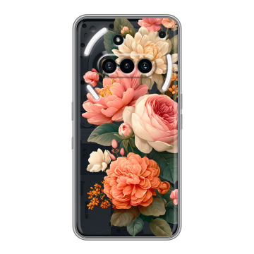 Силиконовый чехол на Nothing Phone (3a) с принтом цветы Силиконовый чехол на Nothing Phone (3a) с принтом цветы