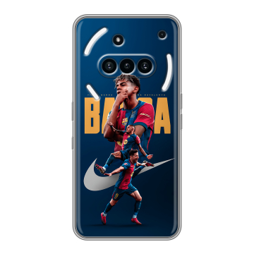 Силиконовый чехол на Nothing Phone (3a) с принтом Барселона Barca Yamal 