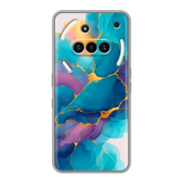 Силиконовый чехол на Nothing Phone (3a) с принтом Мрамор блестки Силиконовый чехол на Nothing Phone (3a) с принтом Мрамор блестки
