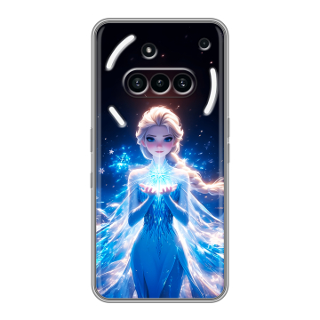 Силиконовый чехол на Nothing Phone (3a) с принтом Холодное сердце Frozen