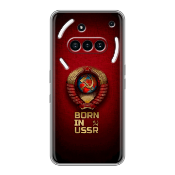 Силиконовый чехол на Nothing Phone (3a) с принтом Флаг Герб СССР Силиконовый чехол на Nothing Phone (3a) с принтом Флаг Герб СССР
