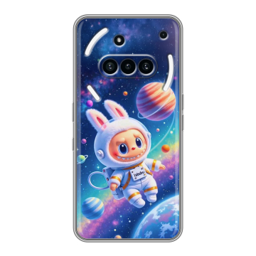 Силиконовый чехол на Nothing Phone (3a) с принтом Labubu Лабубу