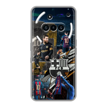 Силиконовый чехол на Nothing Phone (3a) с принтом Messi Barcelona
