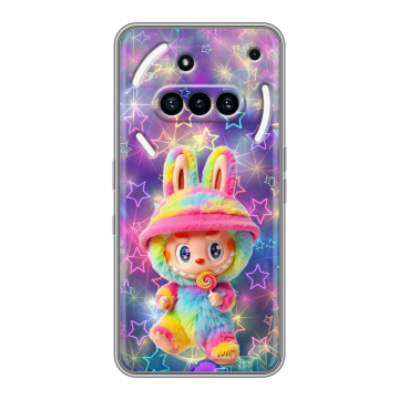 Силиконовый чехол на Nothing Phone (3a) с принтом Labubu Лабубу