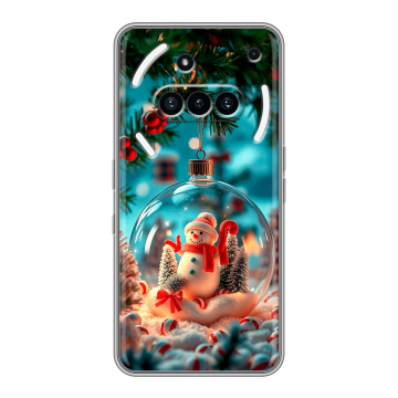 Силиконовый чехол на Nothing Phone (3a) с принтом Новый год Силиконовый чехол на Nothing Phone (3a) с принтом Новый год