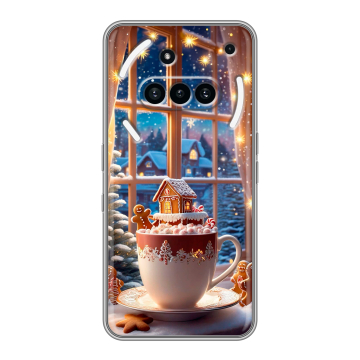 Силиконовый чехол на Nothing Phone (3a) с принтом Новый год Силиконовый чехол на Nothing Phone (3a) с принтом Новый год