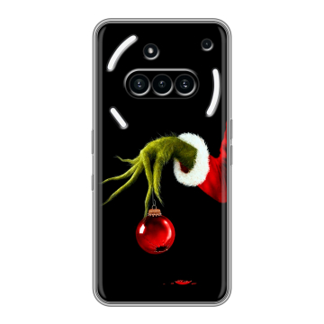 Силиконовый чехол на Nothing Phone (3a) с принтом Новый год Гринч Силиконовый чехол на Nothing Phone (3a) с принтом Новый год Гринч