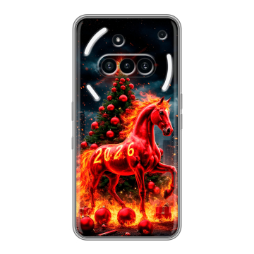 Силиконовый чехол на Nothing Phone (3a) с принтом Новый год Силиконовый чехол на Nothing Phone (3a) с принтом Новый год