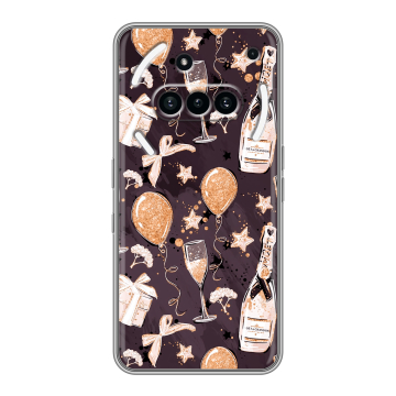 Силиконовый чехол на Nothing Phone (3a) с принтом Новый год Силиконовый чехол на Nothing Phone (3a) с принтом Новый год