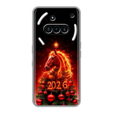Силиконовый чехол на Nothing Phone (3a) с принтом Новый год Силиконовый чехол на Nothing Phone (3a) с принтом Новый год