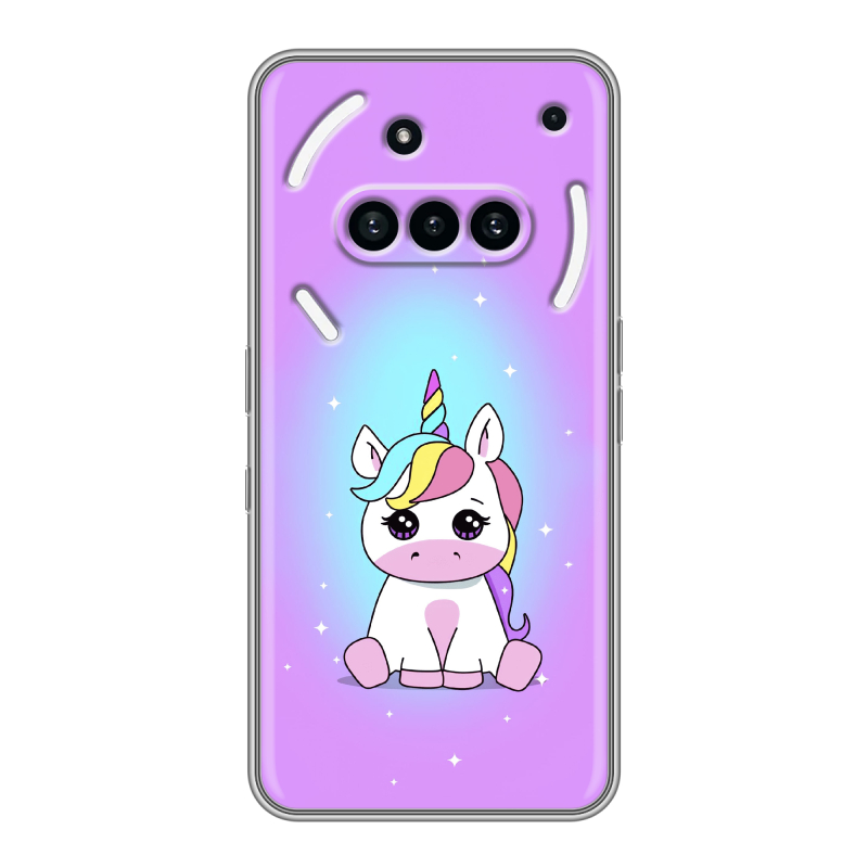 Силиконовый чехол на Nothing Phone (3a) с принтом Единорог Силиконовый чехол на Nothing Phone (3a) с принтом Единорог
