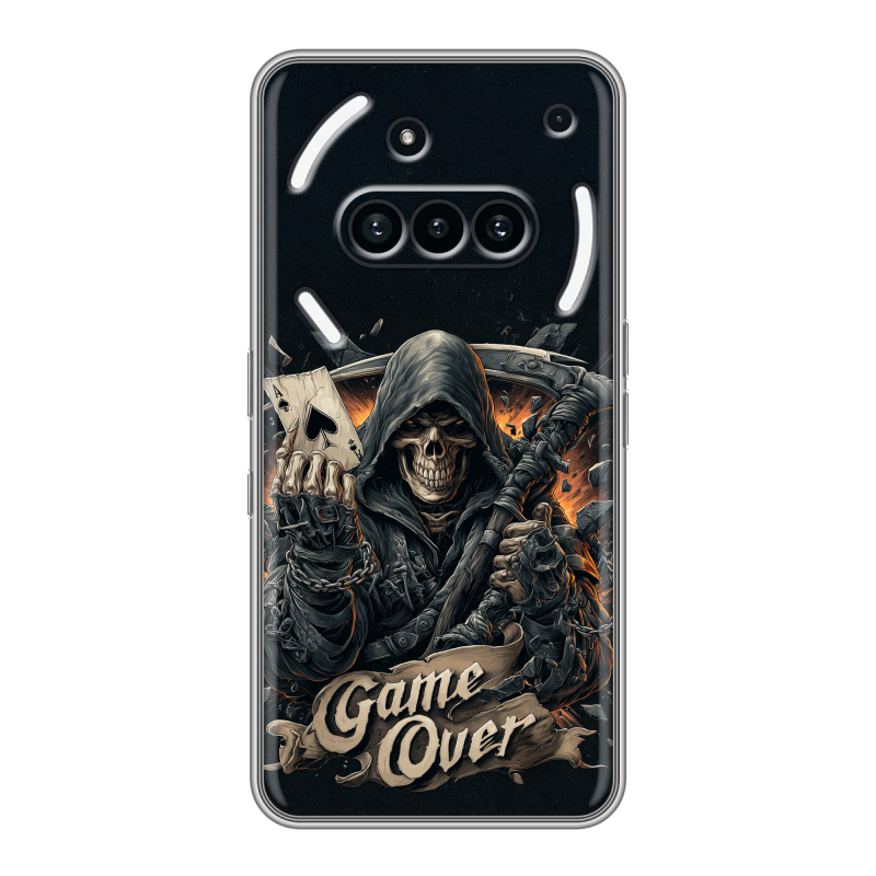 Силиконовый чехол на Nothing Phone (3a) с принтом Скелет карты Силиконовый чехол на Nothing Phone (3a) с принтом Скелет карты