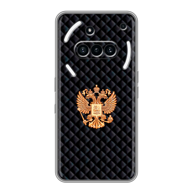 Силиконовый чехол на Nothing Phone (3a) с принтом Герб России принт Силиконовый чехол на Nothing Phone (3a) с принтом Герб России принт