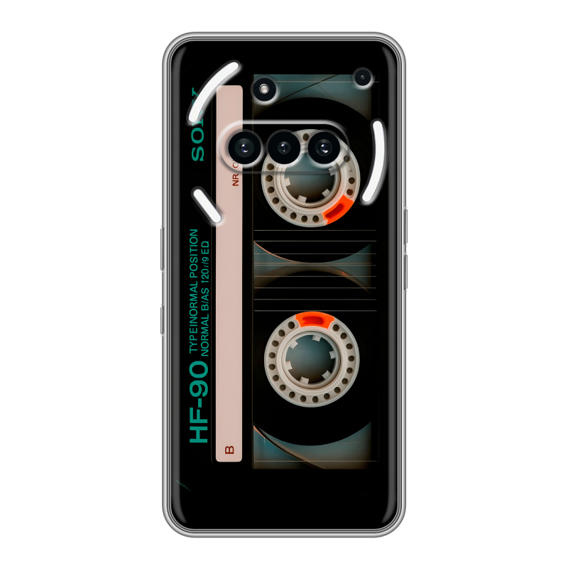 Силиконовый чехол на Nothing Phone (3a) с принтом Кассета Силиконовый чехол на Nothing Phone (3a) с принтом Кассета