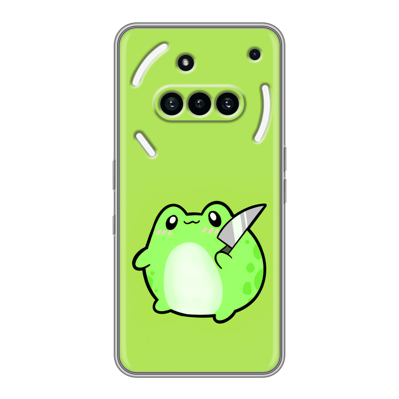 Силиконовый чехол на Nothing Phone (3a) с принтом Лягушенок Силиконовый чехол на Nothing Phone (3a) с принтом Лягушенок