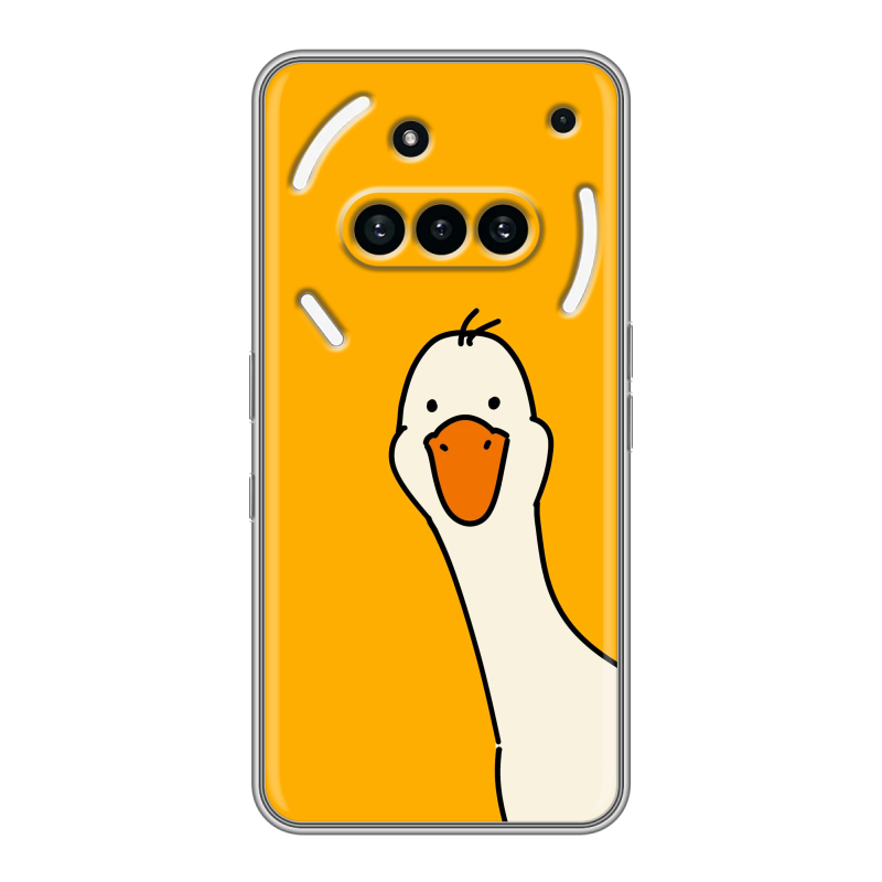 Силиконовый чехол на Nothing Phone (3a) с принтом Утка Силиконовый чехол на Nothing Phone (3a) с принтом Утка