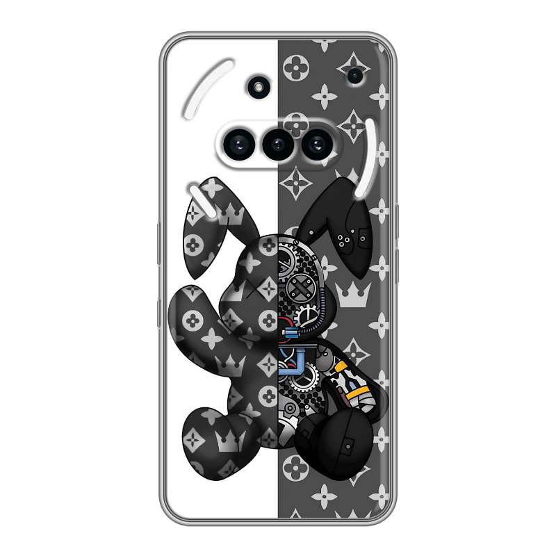 Силиконовый чехол на Nothing Phone (3a) с принтом Луи робот Силиконовый чехол на Nothing Phone (3a) с принтом Луи робот