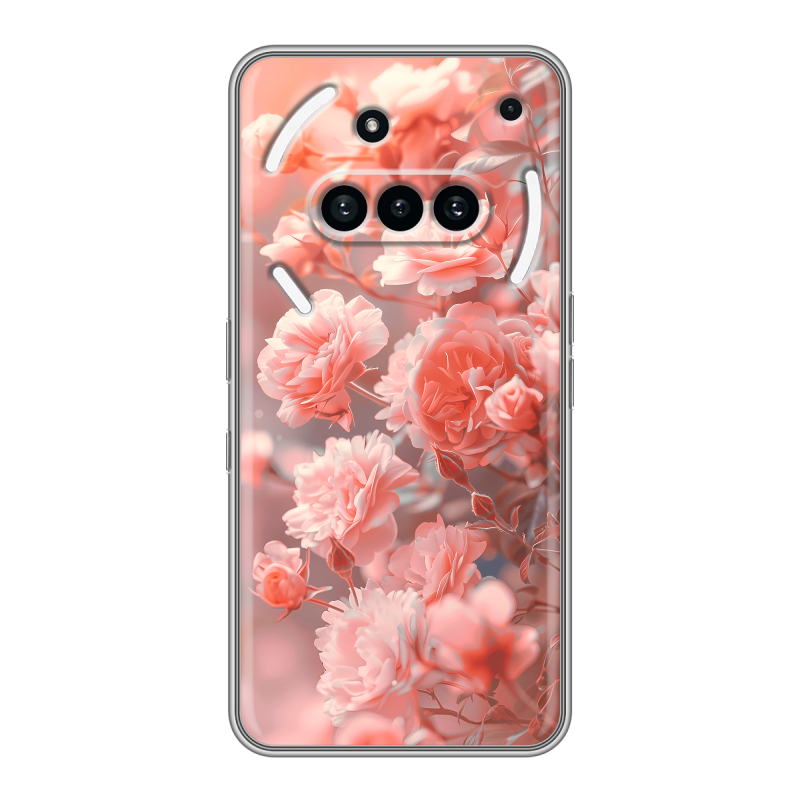 Силиконовый чехол на Nothing Phone (3a) с принтом Розы цветы Силиконовый чехол на Nothing Phone (3a) с принтом Розы цветы